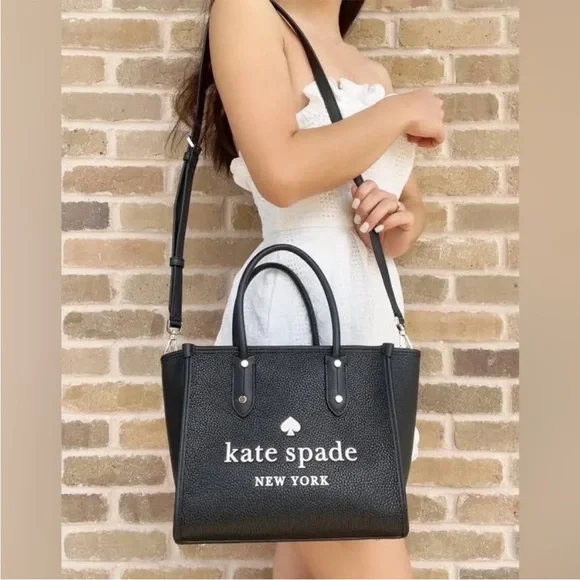 Kate Spade Ella Tote, Pebbled Black Leather - Picture 16 of 16